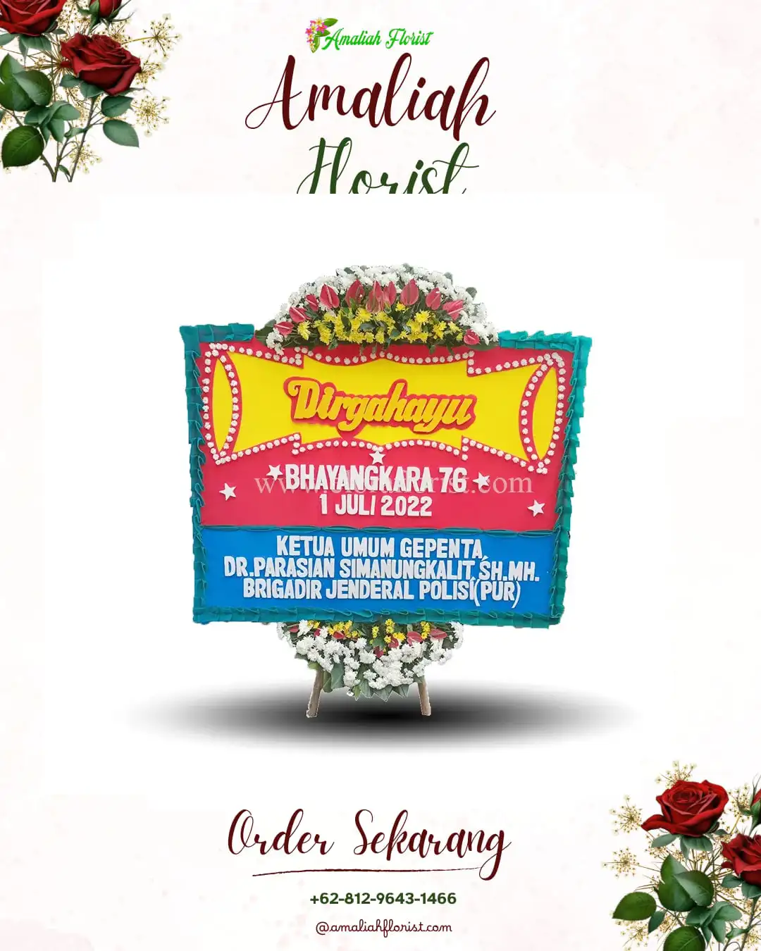 Papan Bunga HUT Ulang Tahun Telukbetung Selatan